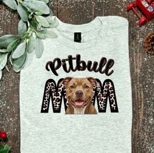 Pitbull mom shirt popular cute dog mom trending Brown Pitbull